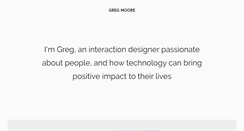 Desktop Screenshot of gregmoorecreative.com